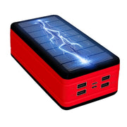 Fast Charging 99000mah Solar Power Bank Wireless With SOS LED Light Portable Charging For iPhone Samsung