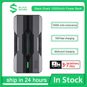 Black Shark Eco-System 10000mAh 18W Quick Charge Power Bank With Three USB Output for iPhone for Xiaomi Portable Charger